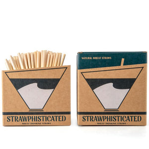 2 boxes of cocktail wheat drinking straws